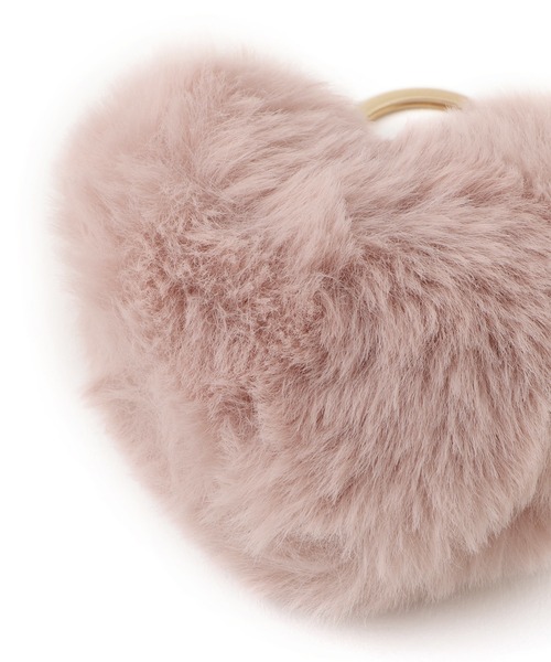 VIS（ビス）の「ハートファーチャーム（キーホルダー・レディース・オフホワイト/ピンク/ベージュ・FREE）」の6枚目の写真