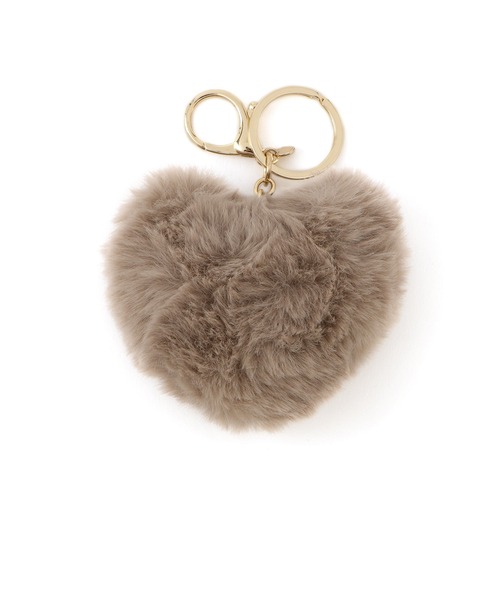 VIS（ビス）の「ハートファーチャーム（キーホルダー・レディース・オフホワイト/ピンク/ベージュ・FREE）」の7枚目の写真