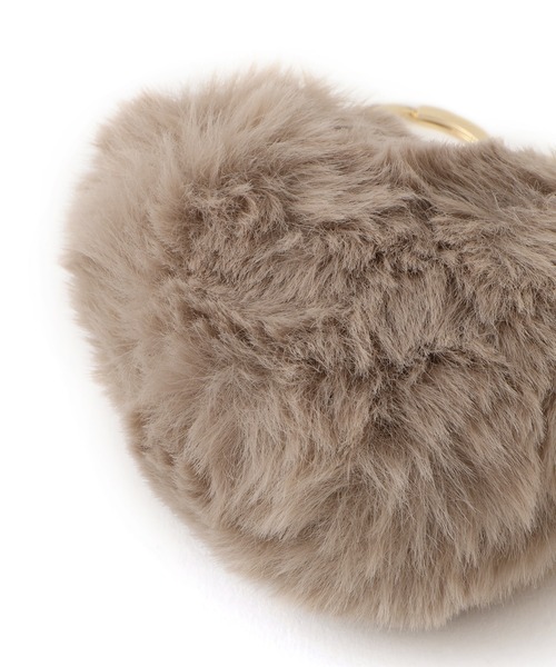 VIS（ビス）の「ハートファーチャーム（キーホルダー・レディース・オフホワイト/ピンク/ベージュ・FREE）」の14枚目の写真