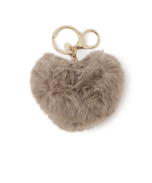 VIS（ビス）の「ハートファーチャーム（キーホルダー・レディース・オフホワイト/ピンク/ベージュ・FREE）」の8枚目の写真