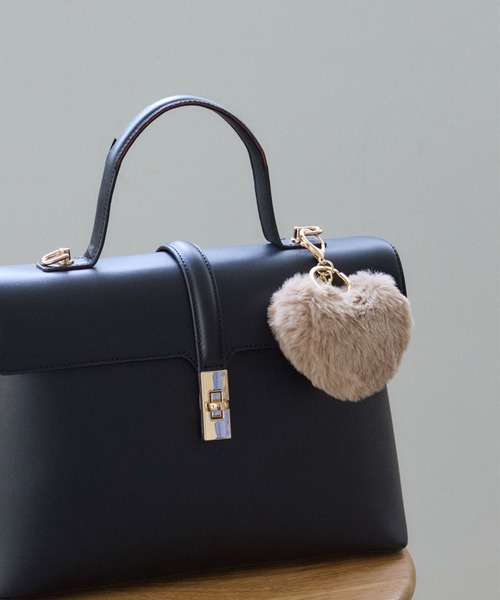 VIS（ビス）の「ハートファーチャーム（キーホルダー・レディース・オフホワイト/ピンク/ベージュ・FREE）」の15枚目の写真