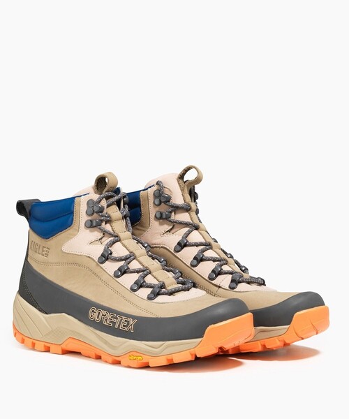 AIGLE(エーグル)の「GORE-TEX ゴアテックス オーバートラック ハイキングシューズ ビブラムソール(スニーカー・メンズ・ベージュ/ブラウン・36/35/37/38/40/39/41/42/44/43)」の9枚目の写真