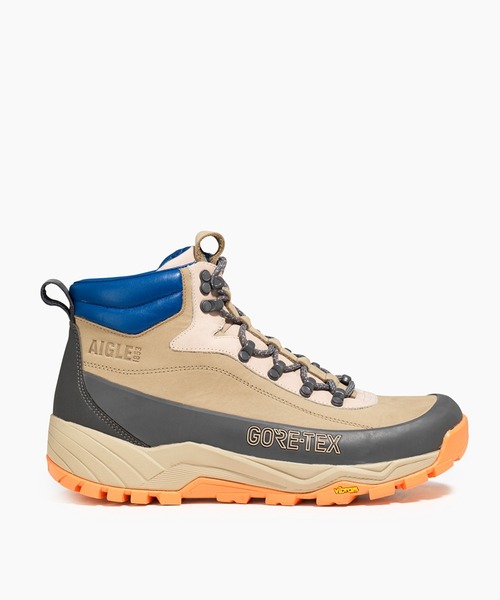 AIGLE(エーグル)の「GORE-TEX ゴアテックス オーバートラック ハイキングシューズ ビブラムソール(スニーカー・メンズ・ベージュ/ブラウン・36/35/37/38/40/39/41/42/44/43)」の5枚目の写真