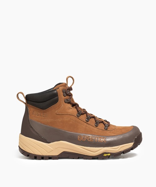 AIGLE(エーグル)の「GORE-TEX ゴアテックス オーバートラック ハイキングシューズ ビブラムソール(スニーカー・メンズ・ベージュ/ブラウン・36/35/37/38/40/39/41/42/44/43)」の8枚目の写真