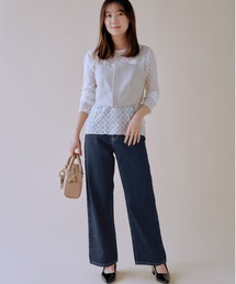 COHINA（コヒナ）の「KUROKI DENIM セミワイドストレート 【低身長・小柄女性】（デニムパンツ）」