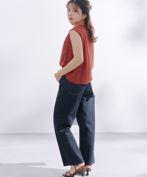 COHINA（コヒナ）の「KUROKI DENIM セミワイドストレート 【低身長・小柄女性】（デニムパンツ・レディース・ネイビー/ブラック/ブルー・XXXS/XS-Short/S-Short/M-Short/XXS/XS-Regular/S-Regular/M-Regular）」の7枚目の写真