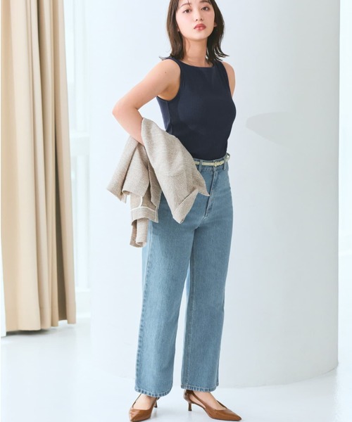 COHINA（コヒナ）の「KUROKI DENIM セミワイドストレート 【低身長・小柄女性】（デニムパンツ・レディース・ネイビー/ブラック/ブルー・XXXS/XS-Short/S-Short/M-Short/XXS/XS-Regular/S-Regular/M-Regular）」の14枚目の写真