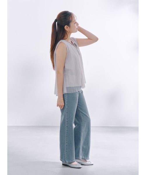 COHINA（コヒナ）の「KUROKI DENIM セミワイドストレート 【低身長・小柄女性】（デニムパンツ・レディース・ネイビー/ブラック/ブルー・XXXS/XS-Short/S-Short/M-Short/XXS/XS-Regular/S-Regular/M-Regular）」の16枚目の写真