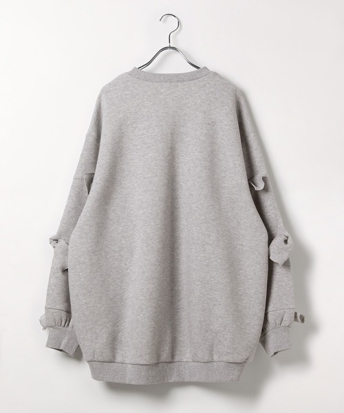 LEPSIM（レプシィム）の「パフエアリボンチュニック　582450（スウェット・レディース・トップグレー/ブラック/ブラウン・FREE）」の10枚目の写真