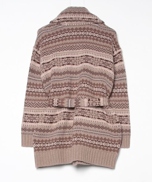 セール】フェア アイル ベルテッド ウールブレンド カーディガン