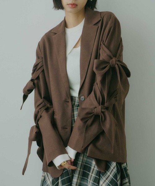 VIOLETTA（ヴィオレッタ）の「アシンメトリーデザインスリットニットトップス（ニット/セーター・レディース・ミント/グレー/オフホワイト/ブラック・FREE）」の13枚目の写真