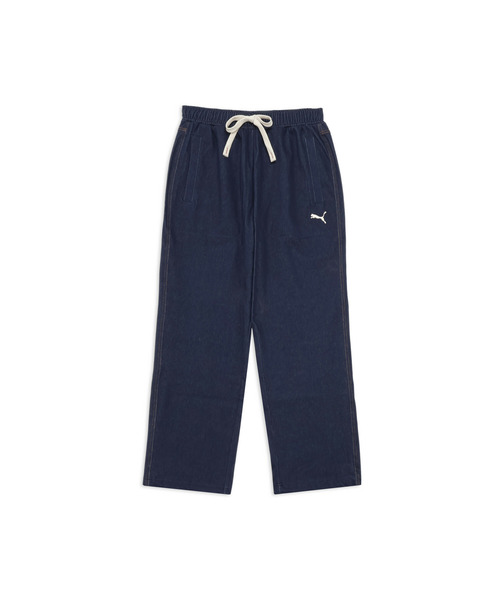 00s PUMA グレミオ トレーニングパンツ ブラジル製 古着 刺繍 紺 M セール】PUMA プーマ メンズ デニムライク パンツ（その他パンツ