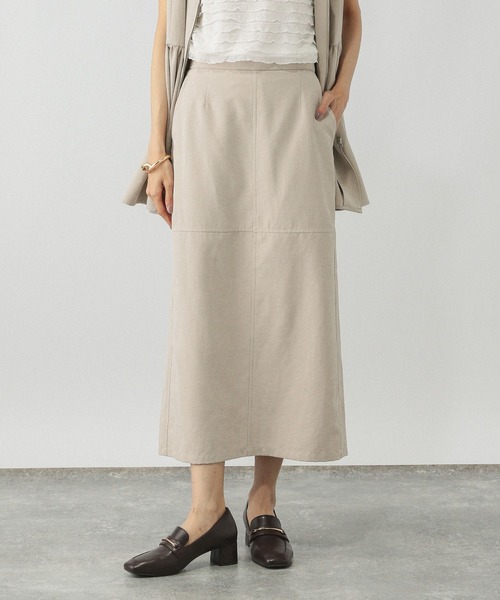 GLOBAL WORK(グローバルワーク)の「ピーチサテンIラインスカート/580803(スカート・レディース・スミクロ/キャメル/グレイッシュベージュ・LARGE/MEDIUM)」の20枚目の写真
