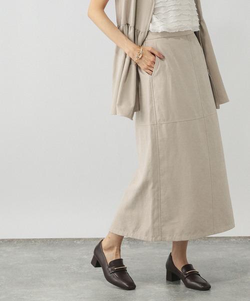 GLOBAL WORK(グローバルワーク)の「ピーチサテンIラインスカート/580803(スカート・レディース・スミクロ/キャメル/グレイッシュベージュ・LARGE/MEDIUM)」の21枚目の写真