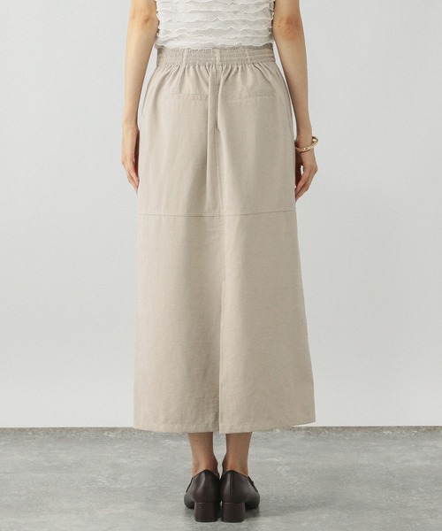 GLOBAL WORK(グローバルワーク)の「ピーチサテンIラインスカート/580803(スカート・レディース・スミクロ/キャメル/グレイッシュベージュ・LARGE/MEDIUM)」の12枚目の写真