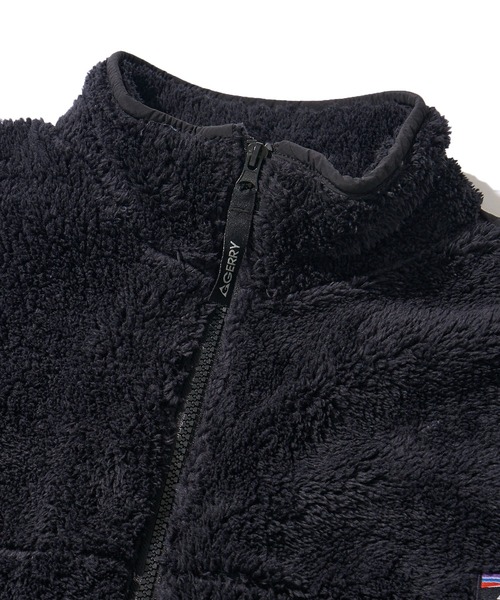 GERRY（ジェリー）の「【GERRY】ソフトボア ナイロン切替え スタンドカラージャケット（ブルゾン・メンズ・アイボリー/ブラック/ブルー・MEDIUM/LARGE/X-LARGE）」の10枚目の写真