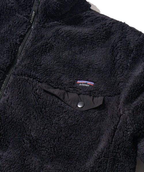 GERRY（ジェリー）の「【GERRY】ソフトボア ナイロン切替え スタンドカラージャケット（ブルゾン・メンズ・アイボリー/ブラック/ブルー・MEDIUM/LARGE/X-LARGE）」の11枚目の写真