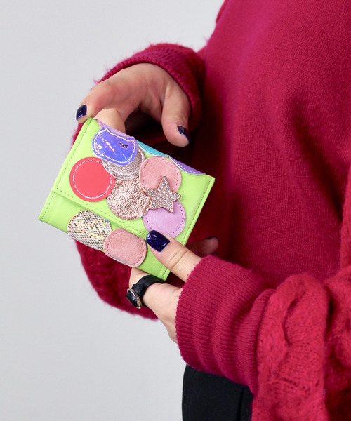 tsumori chisato CARRY（ツモリチサトキャリー）の「新マルチドット　ミニ財布（財布・レディース・ピンク/ブラック系その他/ゴールド/グリーン/シルバー・FREE）」の3枚目の写真