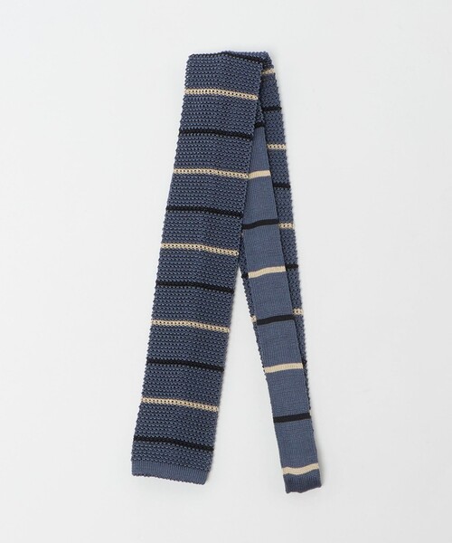 green label relaxing（グリーンレーベルリラクシング）の「＜Bleck＞6.5cm ボーダー ニット ネクタイ ニットタイ（ネクタイ・メンズ・ロイヤルブルー/ダークブラウン/ダークグレー・FREE）」の3枚目の写真