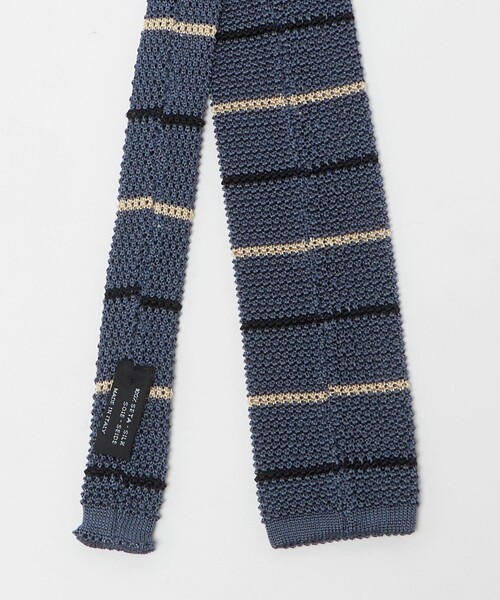 green label relaxing（グリーンレーベルリラクシング）の「＜Bleck＞6.5cm ボーダー ニット ネクタイ ニットタイ（ネクタイ・メンズ・ロイヤルブルー/ダークブラウン/ダークグレー・FREE）」の5枚目の写真