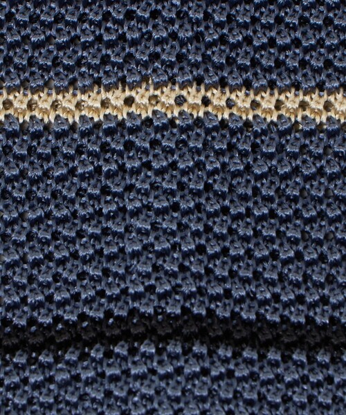 green label relaxing（グリーンレーベルリラクシング）の「＜Bleck＞6.5cm ボーダー ニット ネクタイ ニットタイ（ネクタイ・メンズ・ロイヤルブルー/ダークブラウン/ダークグレー・FREE）」の6枚目の写真