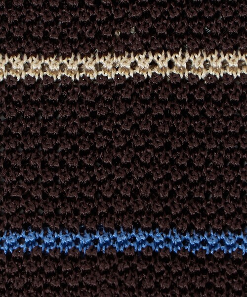 green label relaxing（グリーンレーベルリラクシング）の「＜Bleck＞6.5cm ボーダー ニット ネクタイ ニットタイ（ネクタイ・メンズ・ロイヤルブルー/ダークブラウン/ダークグレー・FREE）」の10枚目の写真
