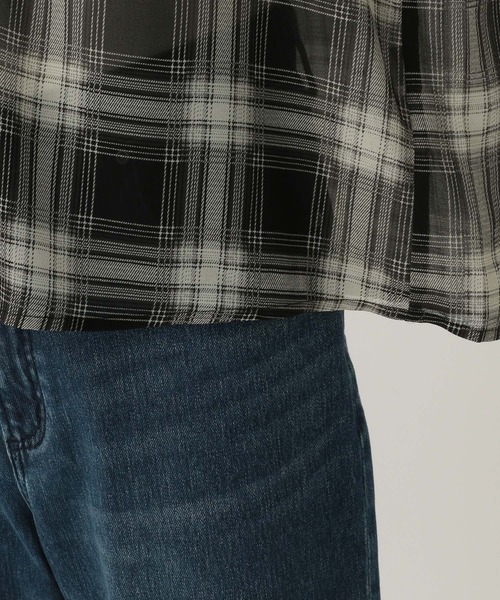 Elura（エルーラ）の「フリルチェックブラウス/605969（シャツ/ブラウス・レディース・ブラック/ネイビー/ベージュ/ドット・FREE）」の11枚目の写真