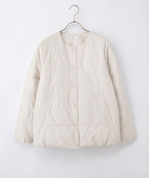 Honeys(ハニーズ)の「【非フッ素撥水加工】ノーカラーライトブルゾン(ブルゾン・レディース・ライトカーキ/ネイビー/ブラック/アイボリー・S/M/LL/L)」の21枚目の写真