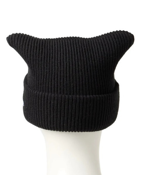 NEW ERA（ニューエラ）の「NEW ERA/ニューエラ ビーニー SQUARE RIB KNIT ねこ耳ニット帽 14669919/14669923（ニットキャップ/ビーニー・レディース・オフホワイト/ブラック・FREE）」の12枚目の写真