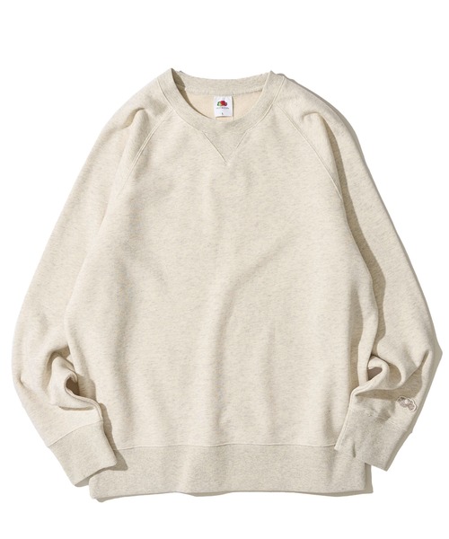FRUIT OF THE LOOM（フルーツオブザルーム）の「【FRUIT OF THE LOOM / フルーツオブザルーム】BASIC SWEAT SHIRT　/ クルーネック スウェット（スウェット・レディース・ネイビー/アイボリー/ブラック/グレー・MEDIUM/LARGE/X-LARGE）」の16枚目の写真