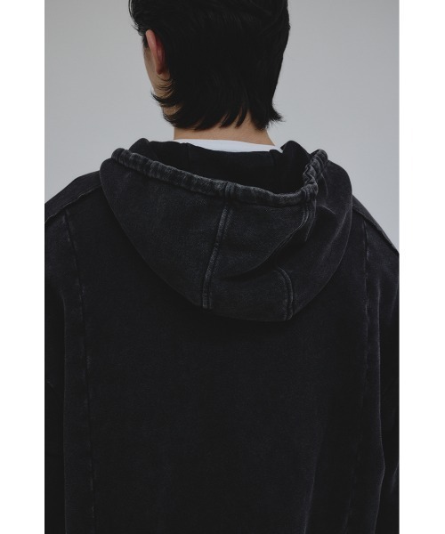 STYLEMIXER(スタイルミキサー)の「ピグメントジップパーカー(パーカー・メンズ・ブラック/グレー・MEDIUM/LARGE)」の11枚目の写真