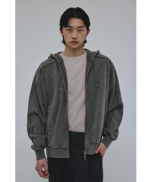 STYLEMIXER(スタイルミキサー)の「ピグメントジップパーカー(パーカー・メンズ・ブラック/グレー・MEDIUM/LARGE)」の16枚目の写真