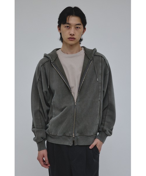 STYLEMIXER(スタイルミキサー)の「ピグメントジップパーカー(パーカー・メンズ・ブラック/グレー・MEDIUM/LARGE)」の17枚目の写真