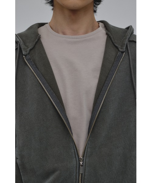 STYLEMIXER(スタイルミキサー)の「ピグメントジップパーカー(パーカー・メンズ・ブラック/グレー・MEDIUM/LARGE)」の21枚目の写真
