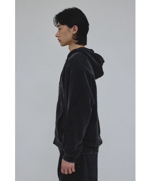 STYLEMIXER(スタイルミキサー)の「ピグメントジップパーカー(パーカー・メンズ・ブラック/グレー・MEDIUM/LARGE)」の5枚目の写真