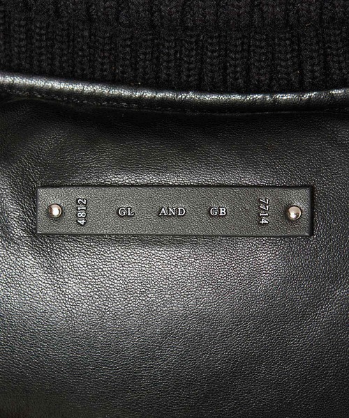 CRIMIE（クライミー）の「DIAMOND QUILT LAMB LEATHER DOWN VEST（ダウンジャケット/コート・メンズ・ブラック/ネイビー・S/M/L/XL/XXL）」の7枚目の写真