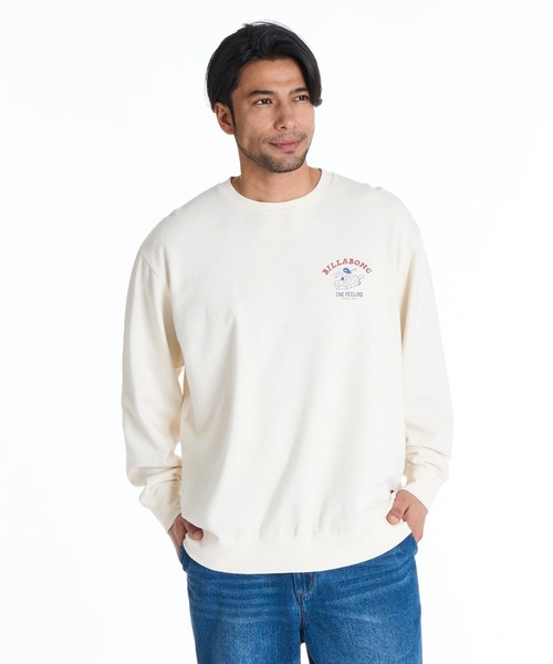 BILLABONG(ビラボン)の「BILLABONG メンズ FREEING FREE トレーナー 【OVER FIT】【2025年秋冬モデル】/ビラボンバックプリントプルオーバートレーナー(スウェット・メンズ・クリーム/ホワイト・X-LARGE/MEDIUM/LARGE)」の8枚目の写真
