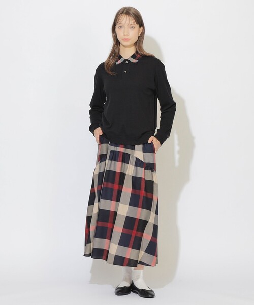 CB CRESTBRIDGE(シービークレストブリッジ)の「ヘッジホッグポロプルオーバー(Tシャツ/カットソー・レディース・ブラック/ネイビー・1/3/2)」の5枚目の写真
