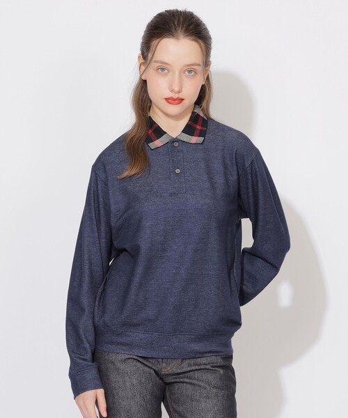 CB CRESTBRIDGE(シービークレストブリッジ)の「ヘッジホッグポロプルオーバー(Tシャツ/カットソー・レディース・ブラック/ネイビー・1/3/2)」の10枚目の写真