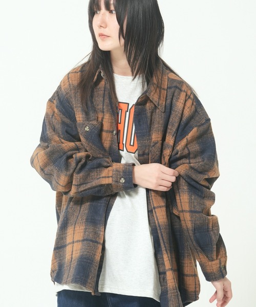 CORISCO(コリスコ)の「ネルオンブレチェックシャツ(M1)(シャツ/ブラウス・メンズ・ベージュ/ネイビー/レッド・X-LARGE/LARGE/MEDIUM)」の3枚目の写真