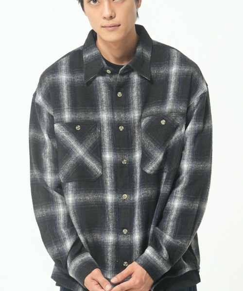 CORISCO(コリスコ)の「ネルオンブレチェックシャツ(M1)(シャツ/ブラウス・メンズ・ベージュ/ネイビー/レッド・X-LARGE/LARGE/MEDIUM)」の1枚目の写真