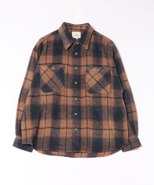 CORISCO(コリスコ)の「ネルオンブレチェックシャツ(M1)(シャツ/ブラウス・メンズ・ベージュ/ネイビー/レッド・X-LARGE/LARGE/MEDIUM)」の11枚目の写真