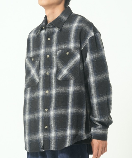 CORISCO(コリスコ)の「ネルオンブレチェックシャツ(M1)(シャツ/ブラウス・メンズ・ベージュ/ネイビー/レッド・X-LARGE/LARGE/MEDIUM)」の10枚目の写真