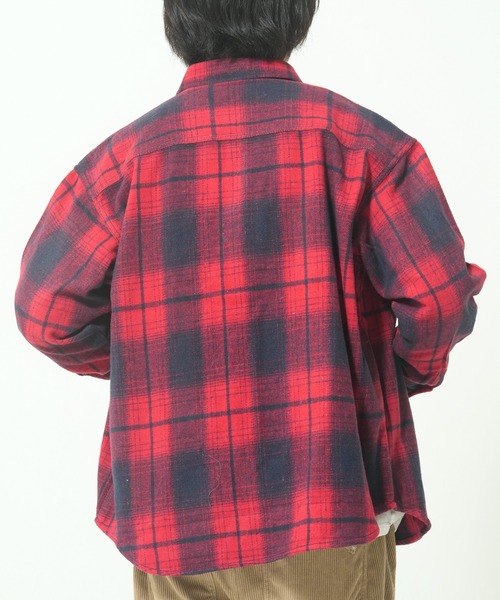 CORISCO(コリスコ)の「ネルオンブレチェックシャツ(M1)(シャツ/ブラウス・メンズ・ベージュ/ネイビー/レッド・X-LARGE/LARGE/MEDIUM)」の7枚目の写真