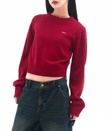 AMESWORLDWIDE（アメスワールドワイド）の「A'GEM/9 × .kom 『AMESWORLDWIDE/アメスワールドワイド』 BASIC SMALL LOGO KNIT/ベーシック スモールロゴ ニット（ニット/セーター）」