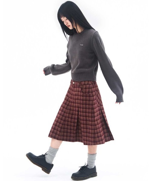 AMESWORLDWIDE(アメスワールドワイド)の「A'GEM/9 × .kom 『AMESWORLDWIDE/アメスワールドワイド』 BASIC SMALL LOGO KNIT/ベーシック スモールロゴ ニット(ニット/セーター・レディース・チャコールグレー/ブラウン/ピンク/レッド・M/S)」の13枚目の写真
