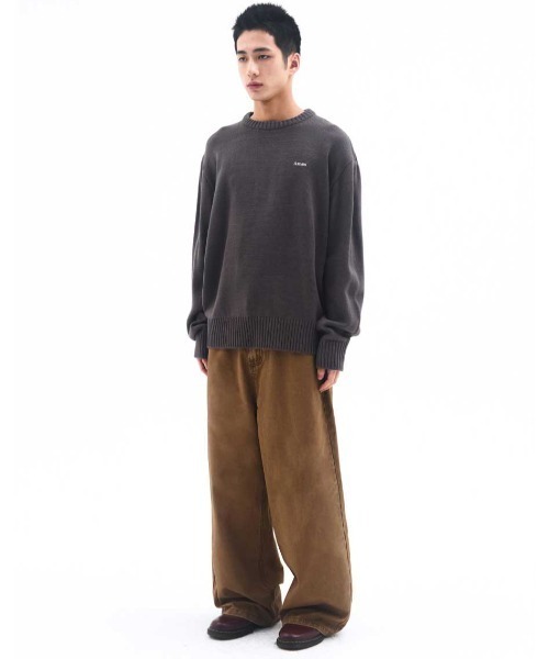 AMESWORLDWIDE(アメスワールドワイド)の「A'GEM/9 × .kom 『AMESWORLDWIDE/アメスワールドワイド』 BASIC SMALL LOGO KNIT/ベーシック スモールロゴ ニット(ニット/セーター・レディース・チャコールグレー/ブラウン/ピンク/レッド・M/S)」の15枚目の写真