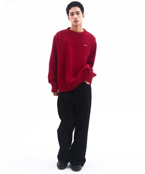 AMESWORLDWIDE(アメスワールドワイド)の「A'GEM/9 × .kom 『AMESWORLDWIDE/アメスワールドワイド』 BASIC SMALL LOGO KNIT/ベーシック スモールロゴ ニット(ニット/セーター・レディース・チャコールグレー/ブラウン/ピンク/レッド・M/S)」の10枚目の写真