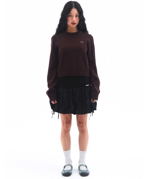 AMESWORLDWIDE(アメスワールドワイド)の「A'GEM/9 × .kom 『AMESWORLDWIDE/アメスワールドワイド』 BASIC SMALL LOGO KNIT/ベーシック スモールロゴ ニット(ニット/セーター・レディース・チャコールグレー/ブラウン/ピンク/レッド・M/S)」の17枚目の写真
