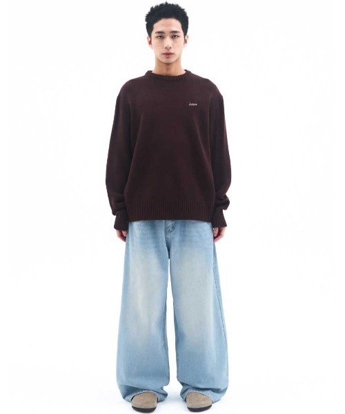 AMESWORLDWIDE(アメスワールドワイド)の「A'GEM/9 × .kom 『AMESWORLDWIDE/アメスワールドワイド』 BASIC SMALL LOGO KNIT/ベーシック スモールロゴ ニット(ニット/セーター・レディース・チャコールグレー/ブラウン/ピンク/レッド・M/S)」の20枚目の写真